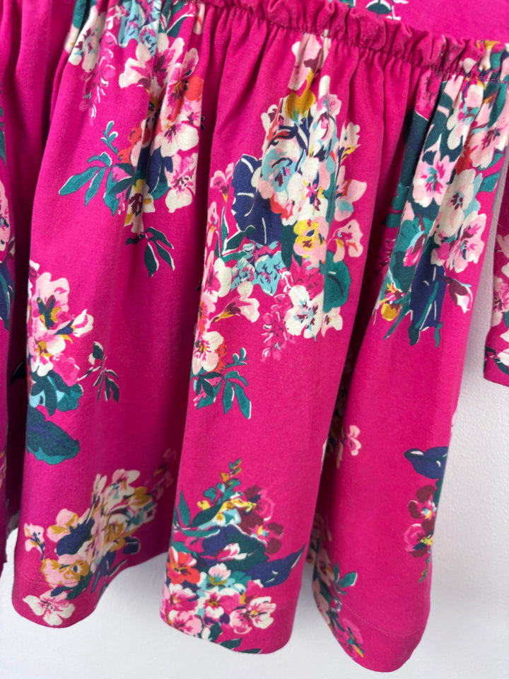 Joules Pink Floral Dress 5 Years-Dresses-Second Snuggle Preloved