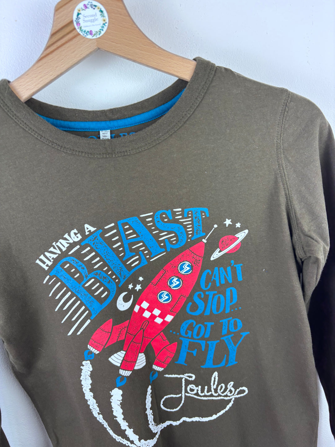 Joules Rocket Long Sleeve Top 11-12 Years-Tops-Second Snuggle Preloved