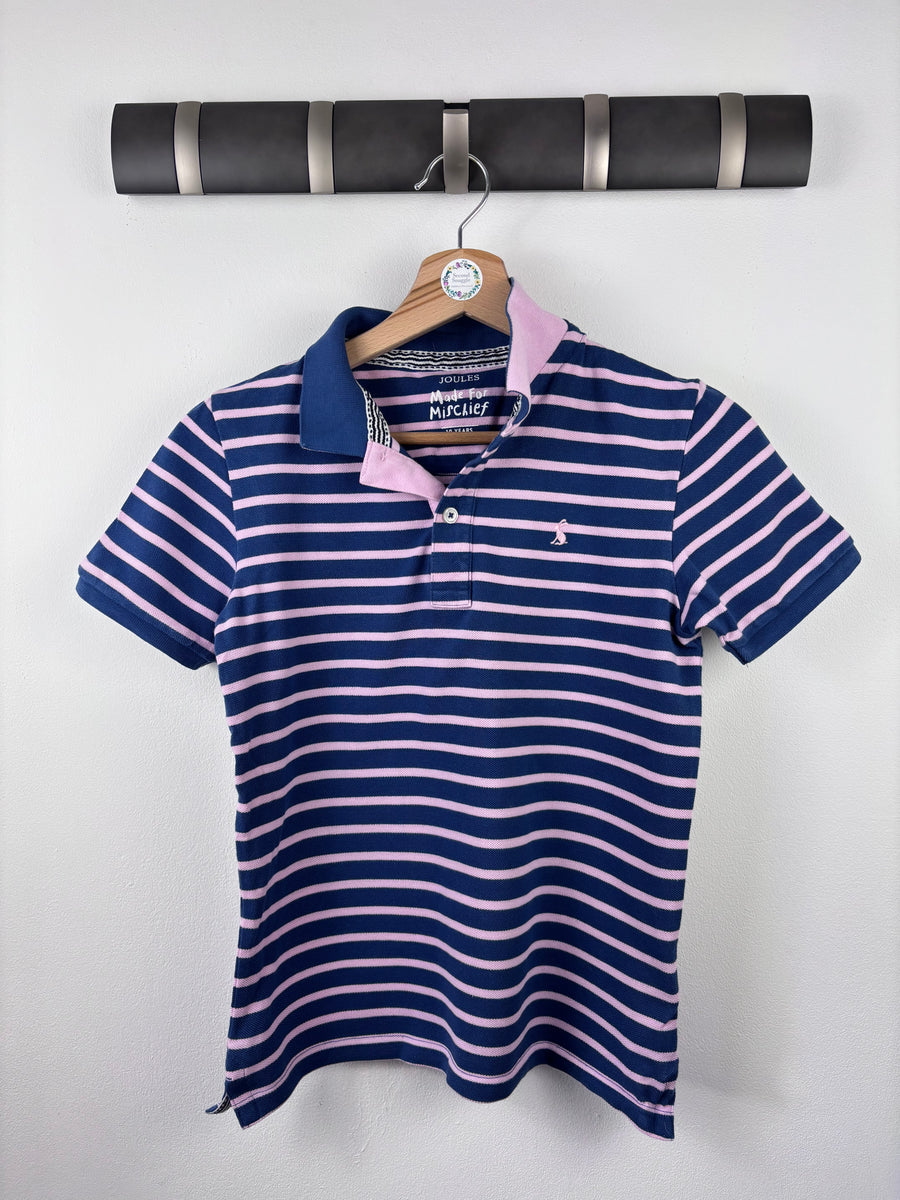 Joules Stripe Polo Shirt 9-10 Years-Tops-Second Snuggle Preloved