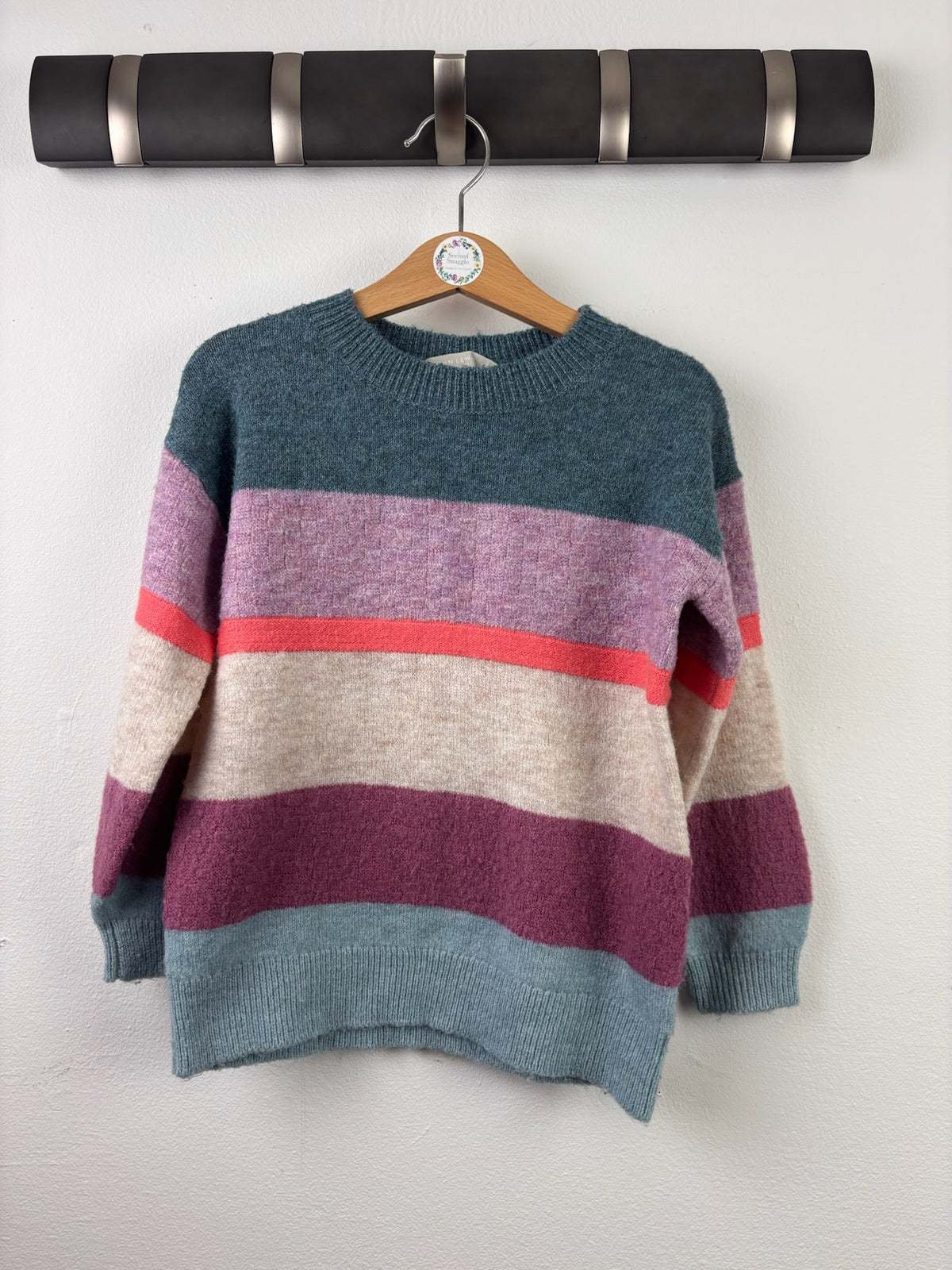 John Lewis Colour Block Knitted Jumper 5 Years-Jumpers-Second Snuggle Preloved