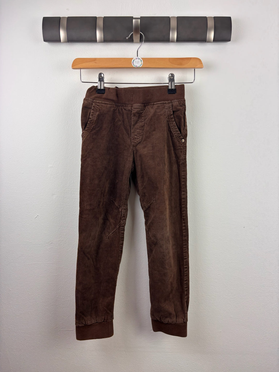 Lindex Brown Cord Pull On Trousers 5-6 Years-Trousers-Second Snuggle Preloved