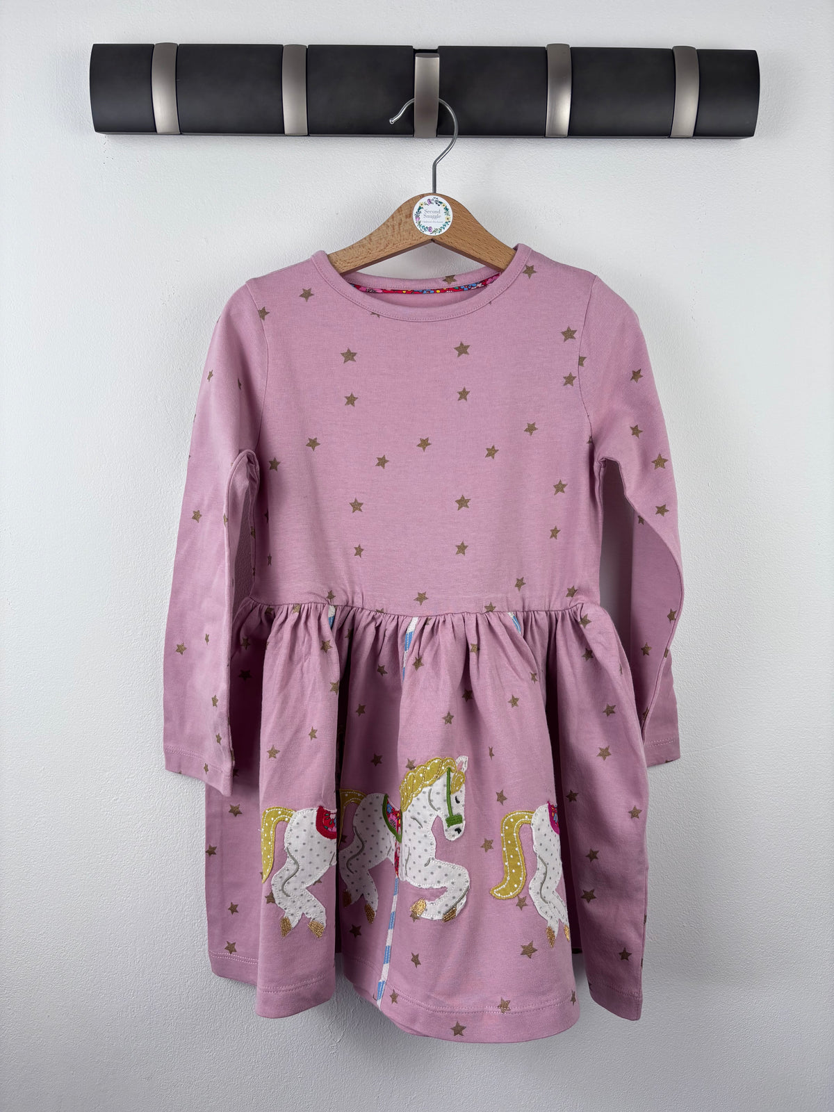 Boden Pink Star Unicorn Dress 2-3 Years-Dresses-Second Snuggle Preloved