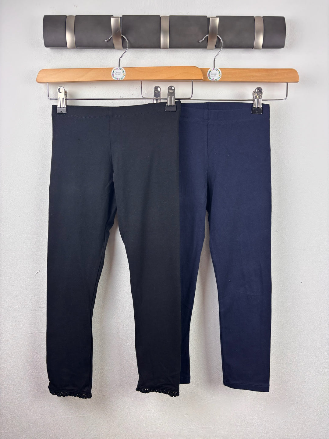 Fred &amp; Flo Black and Navy Leggings Bundle 6-7 Years-Leggings-Second Snuggle Preloved