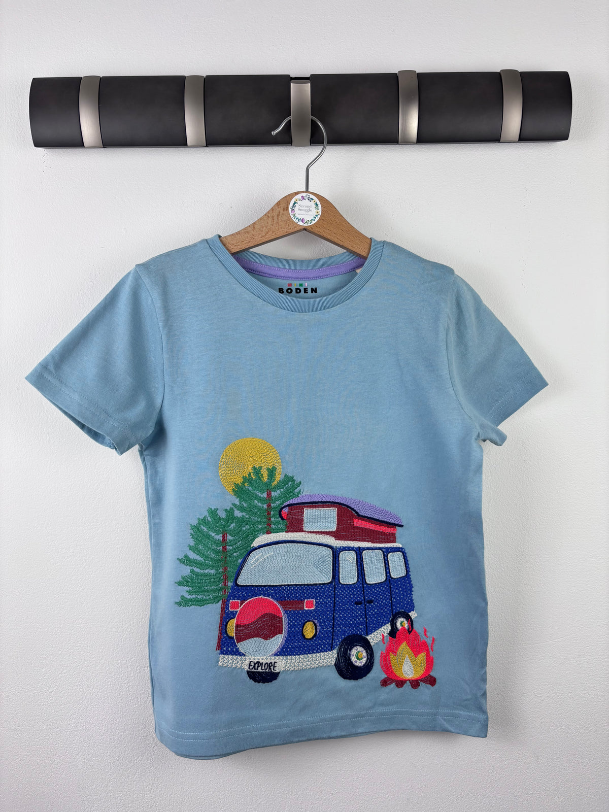 Boden Blue Campervan T-Shirt-Tops-Second Snuggle Preloved