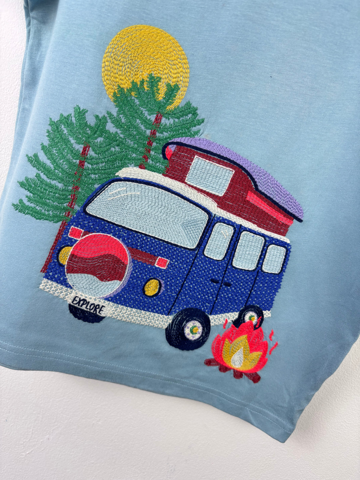 Boden Blue Campervan T-Shirt-Tops-Second Snuggle Preloved