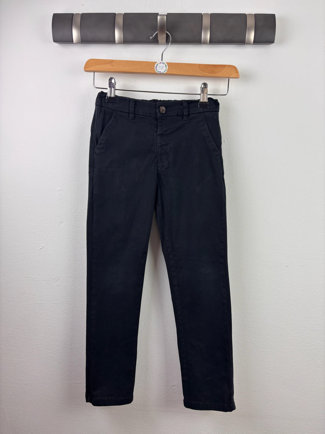 Next Navy Chino Trousers 5-6 Years-Trousers-Second Snuggle Preloved