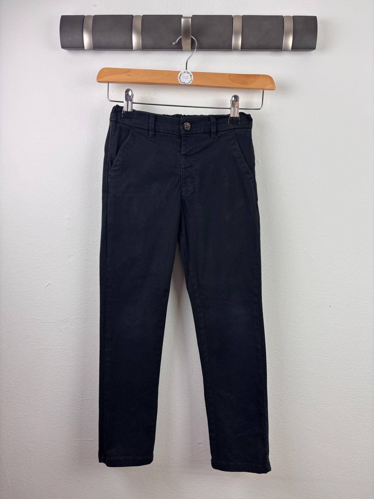 Next Navy Chino Trousers 5-6 Years-Trousers-Second Snuggle Preloved