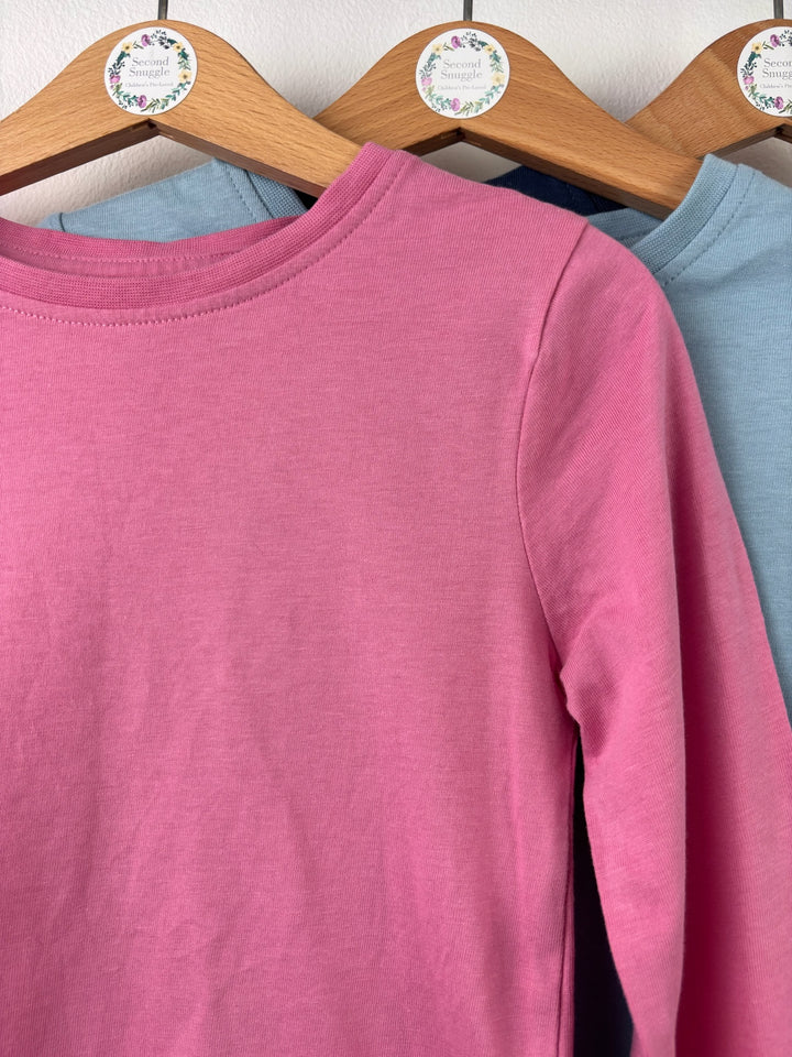John Lewis Pink Blue and Navy Long Sleeve Tops Bundle 5 Years-Tops-Second Snuggle Preloved