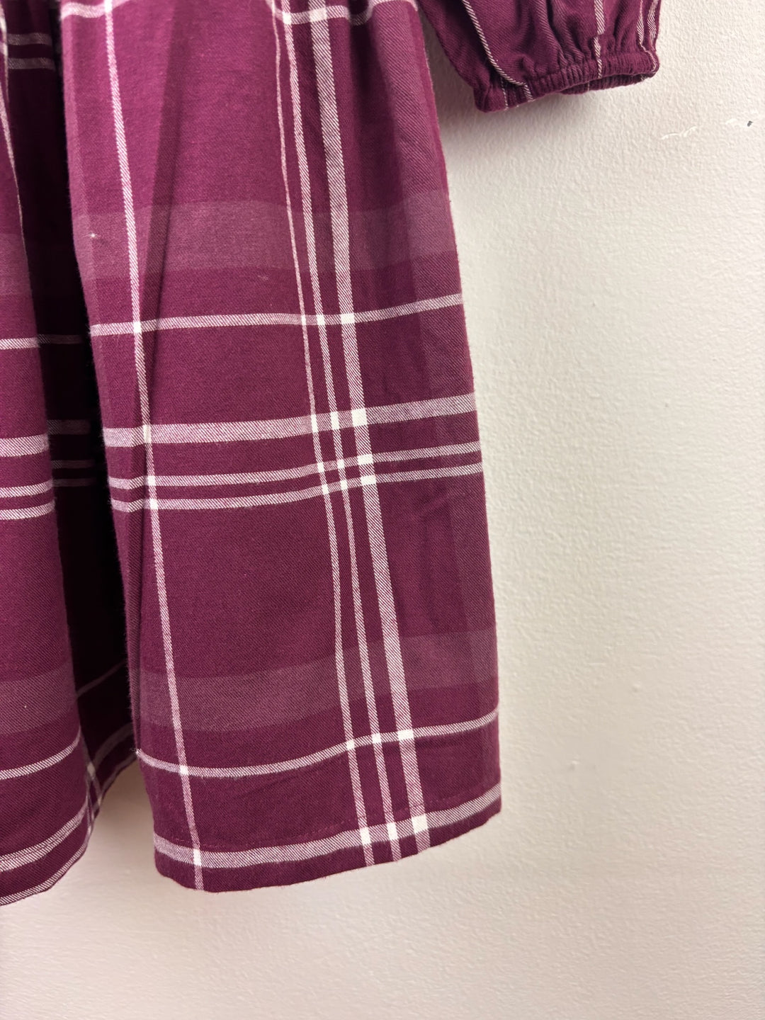 John Lewis Purple Check Smocked Dress 6 Years-Dresses-Second Snuggle Preloved