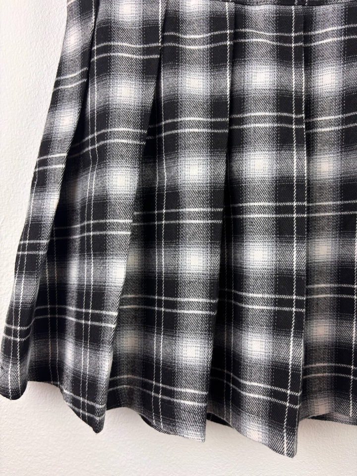 Next Black and White Check Pleated Skirt 9 Years-Skirts-Second Snuggle Preloved