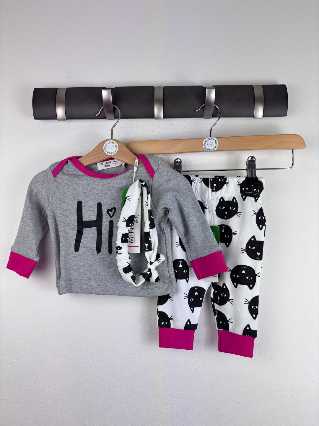 Minoti Hi Top and Cat Print Leggings Set-Sets-Second Snuggle Preloved