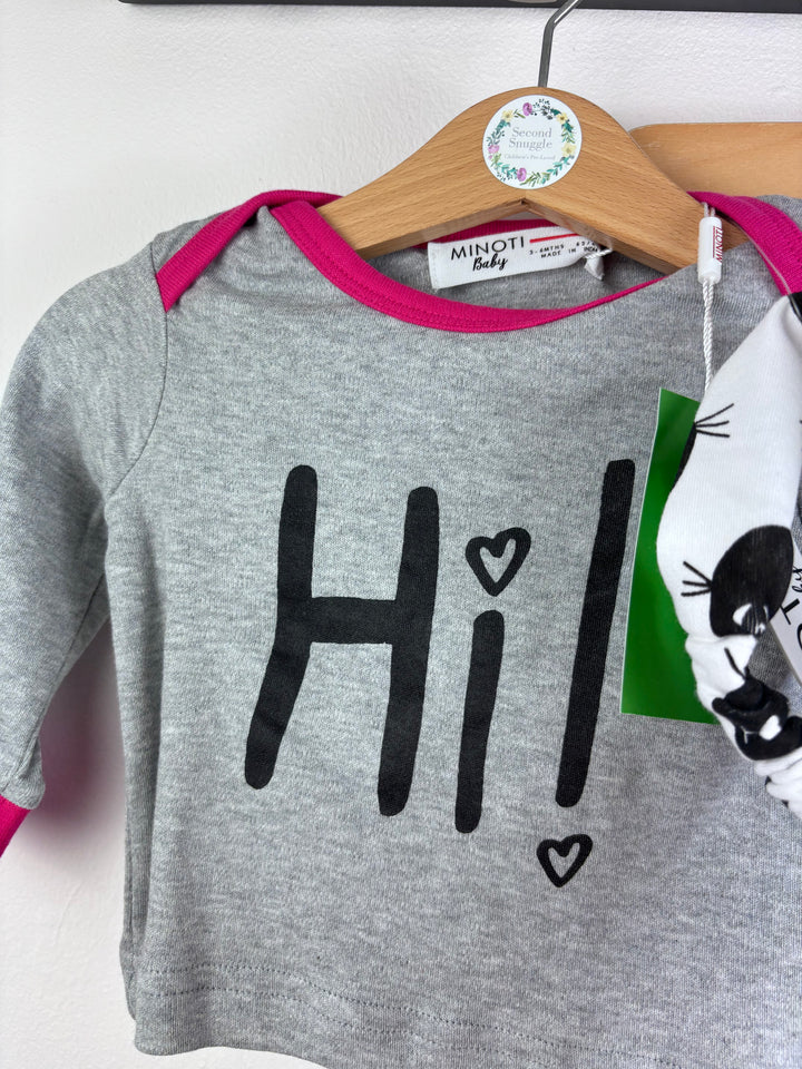 Minoti Hi Top and Cat Print Leggings Set-Sets-Second Snuggle Preloved