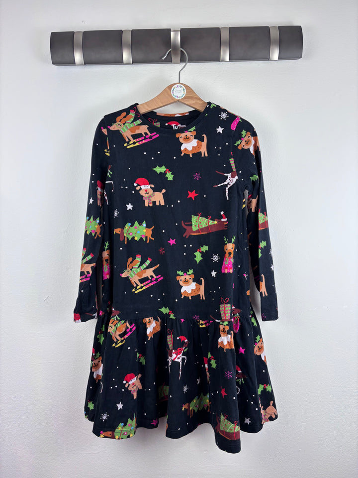 Tu Black Christmas Dog Dress 7 Years