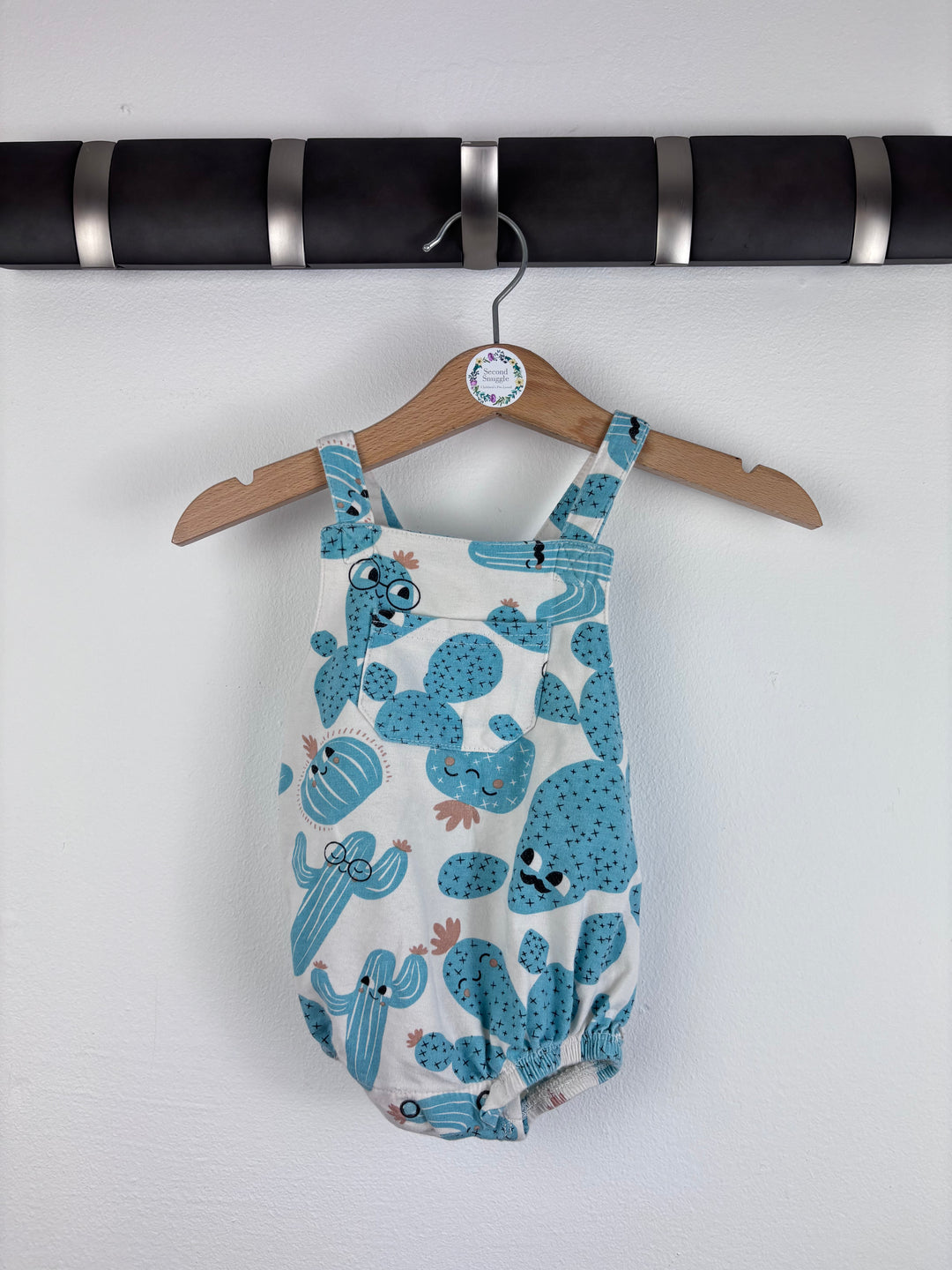 The Bonnie Mob Cactus Print Romper 0-3 Months-Rompers-Second Snuggle Preloved