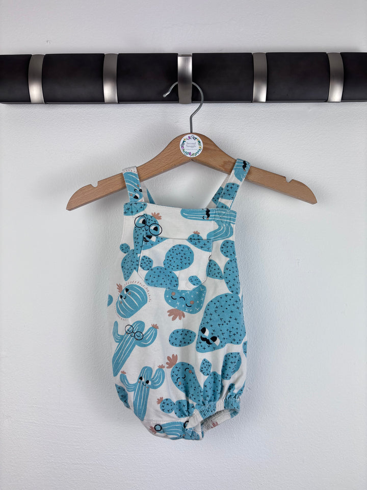 The Bonnie Mob Cactus Print Romper 0-3 Months-Rompers-Second Snuggle Preloved