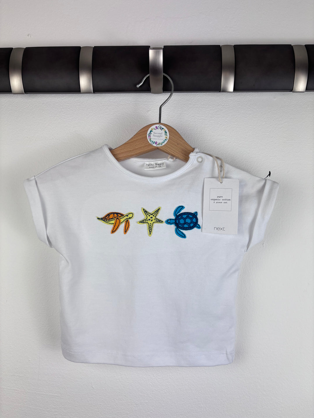 Next Sea Life T-Shirt Up To 3 Months-Tops-Second Snuggle Preloved
