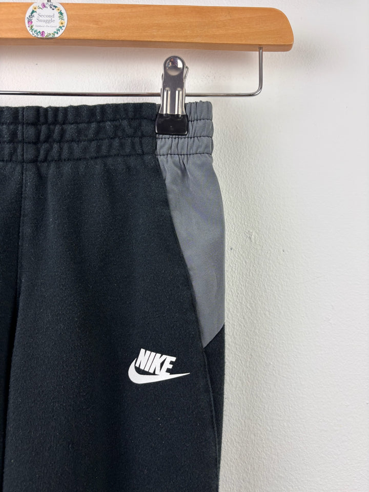 Nike Black and Grey Joggers Small (8-10 Years)-Trousers-Second Snuggle Preloved