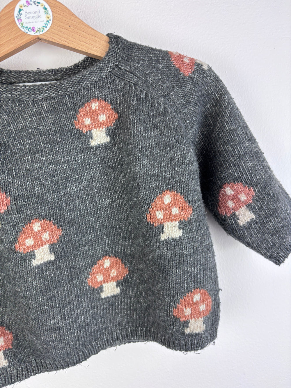 Zara Mushroom Jumper 6-9 Months-Jumpers-Second Snuggle Preloved