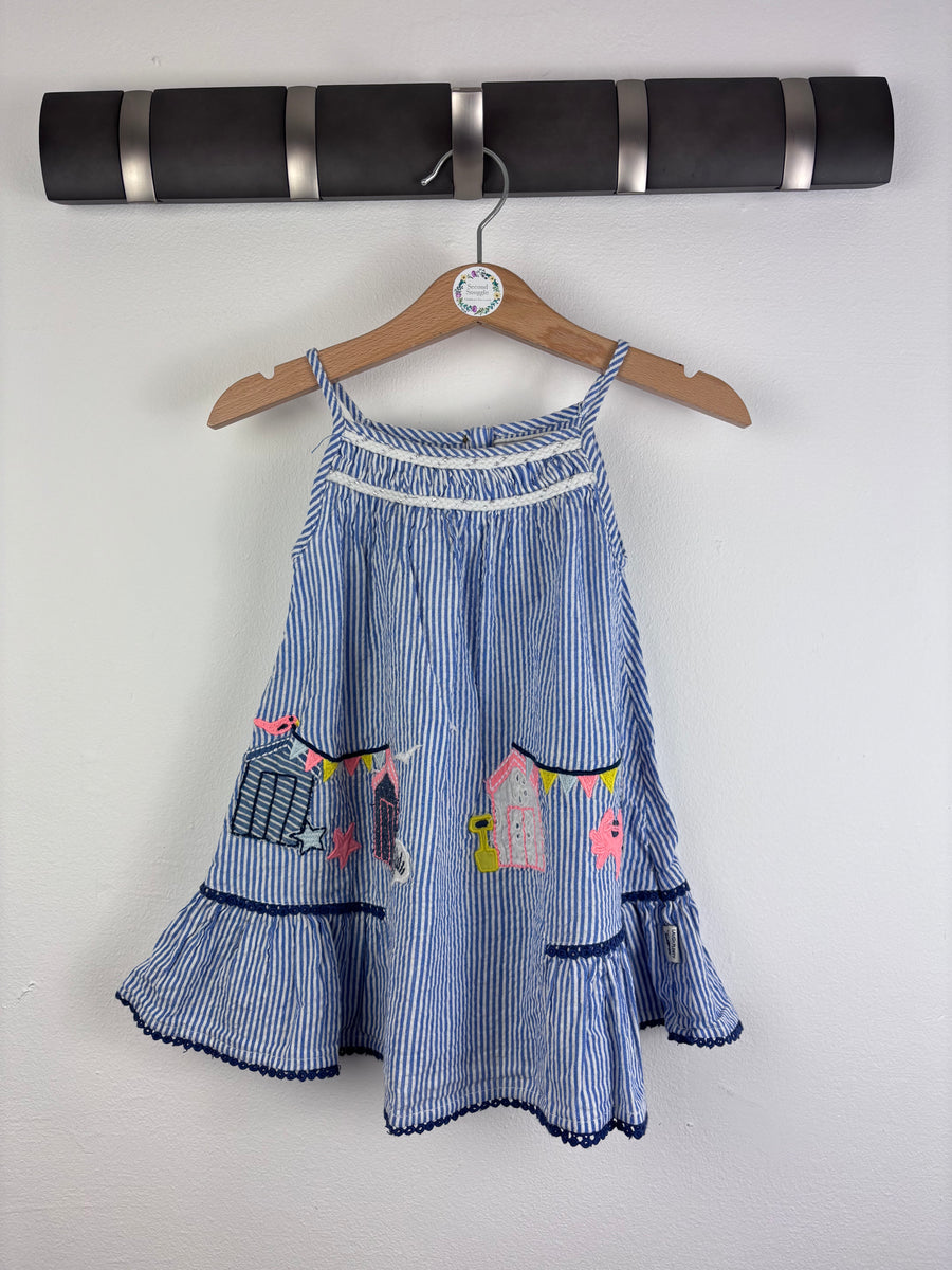 Mantaray Striped Beach Dress 12-18 Months-Dresses-Second Snuggle Preloved