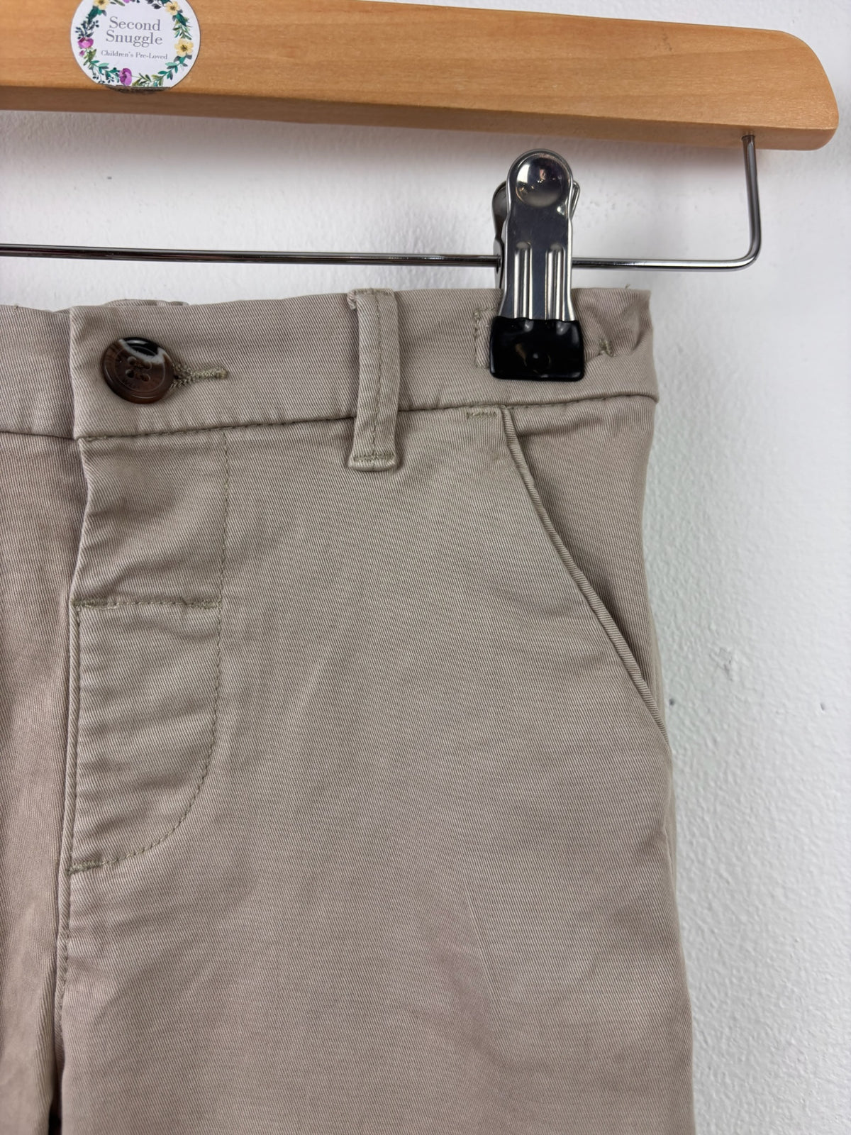 Next Beige Chino Trousers 18-24 Months-Trousers-Second Snuggle Preloved