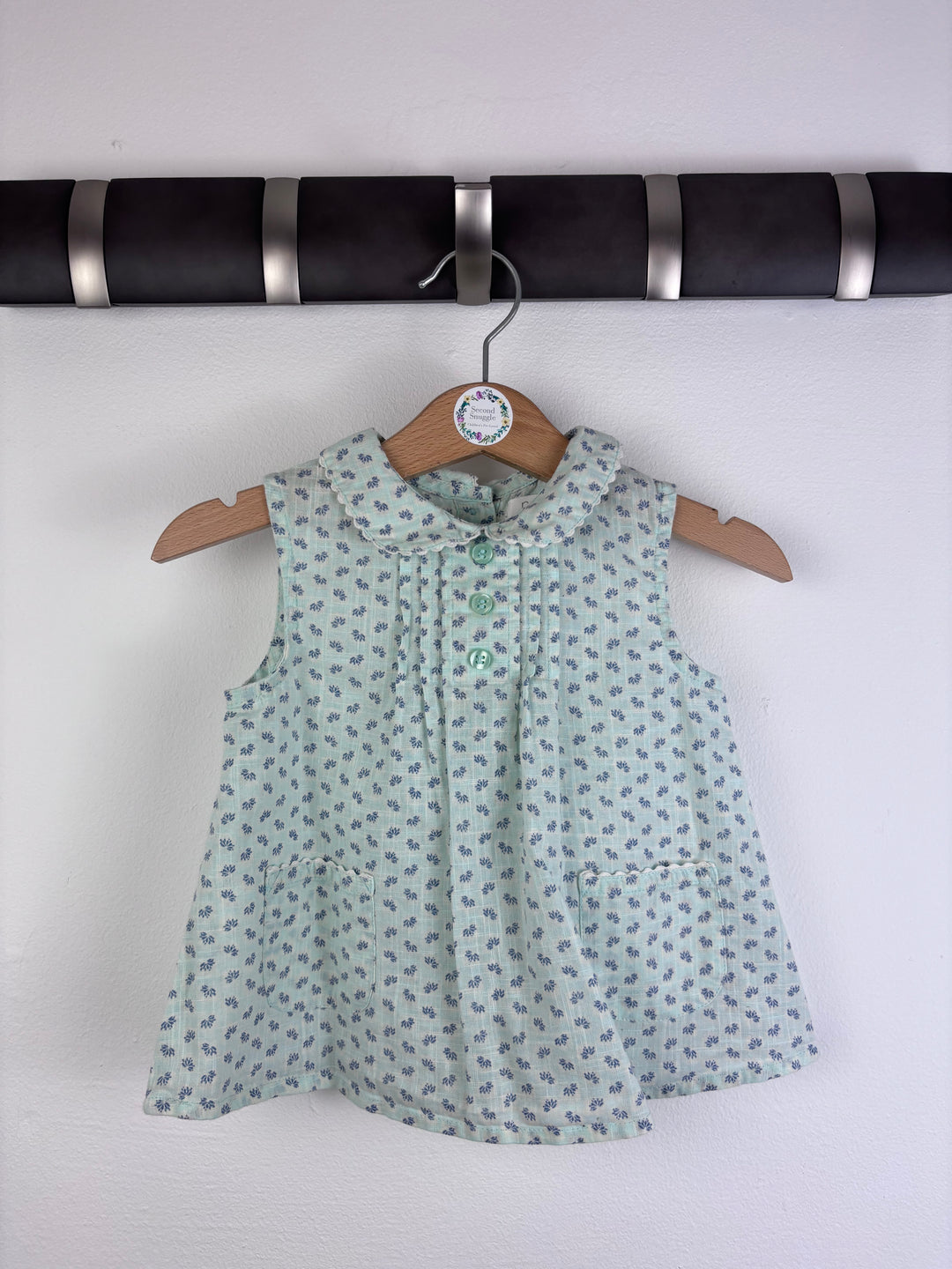 Next Green Floral Top 12-18 Months-Tops-Second Snuggle Preloved