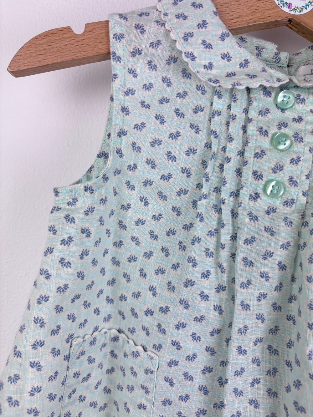 Next Green Floral Top 12-18 Months-Tops-Second Snuggle Preloved