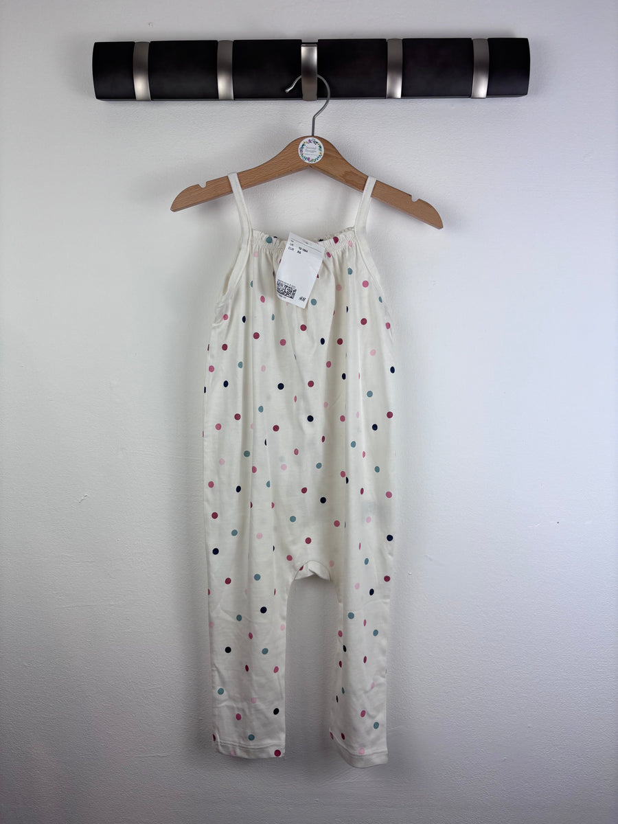 H&M Polka Dot Jumpsuit 12-18 Months-Jump Suits-Second Snuggle Preloved