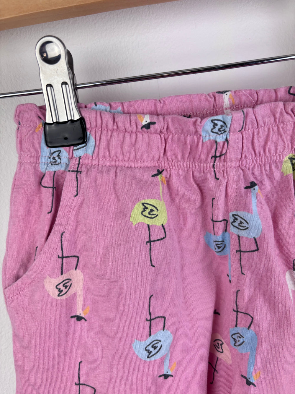 John Lewis Pink Flamingo Shorts 12-18 Months-Shorts-Second Snuggle Preloved