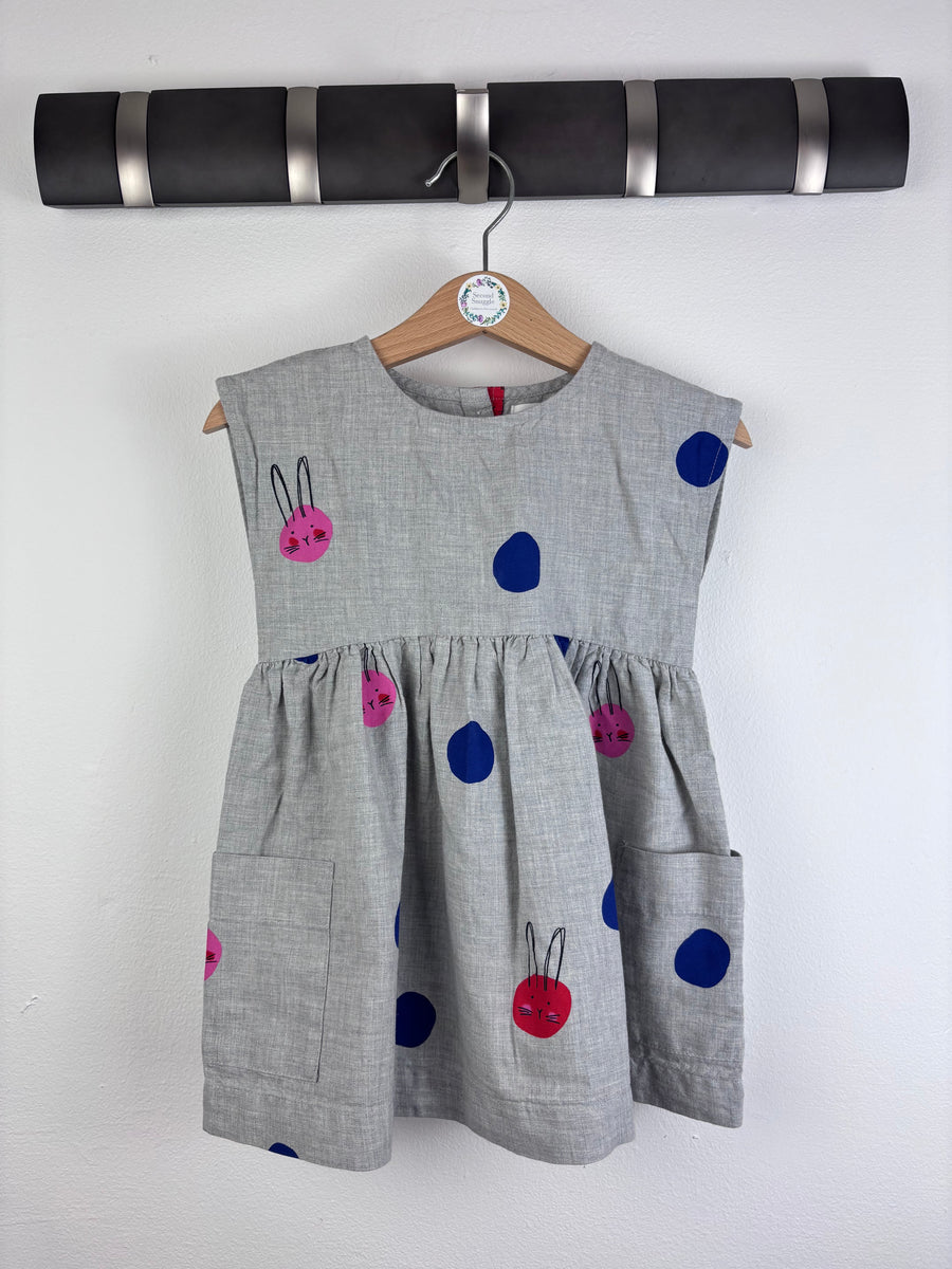 Next Grey Bunny Dress 12-18 Months-Dresses-Second Snuggle Preloved