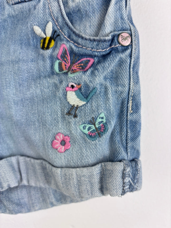 Next Denim Shorts 12-18 Months-Shorts-Second Snuggle Preloved
