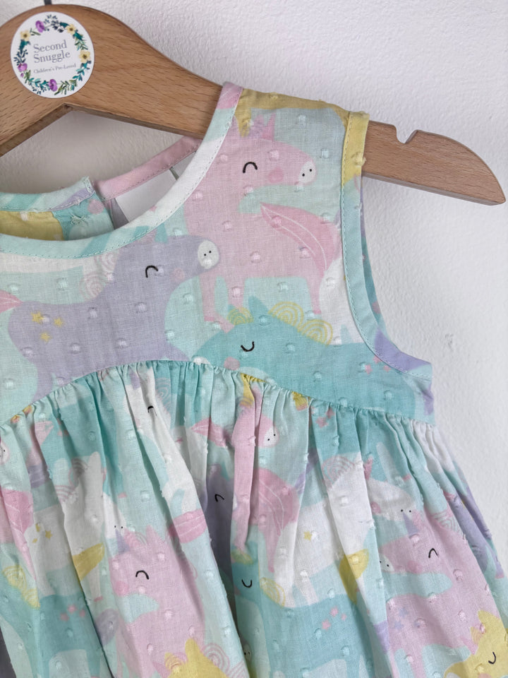 Blue Zoo Unicorn Dress 12-18 Months-Dresses-Second Snuggle Preloved