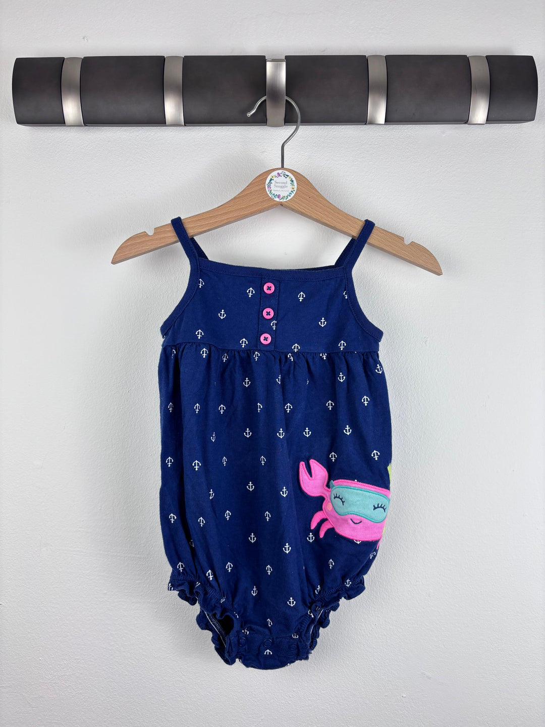 Carters Crab Romper 18 Months-Rompers-Second Snuggle Preloved