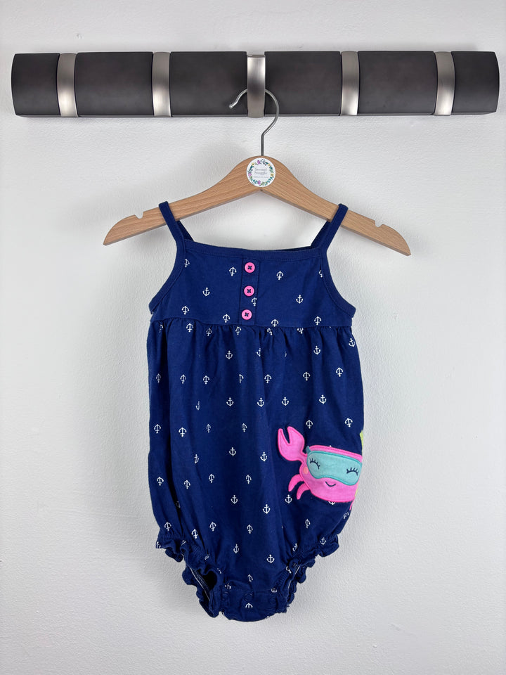Carters Crab Romper 18 Months-Rompers-Second Snuggle Preloved