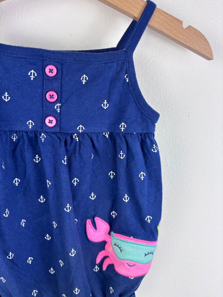 Carters Crab Romper 18 Months-Rompers-Second Snuggle Preloved