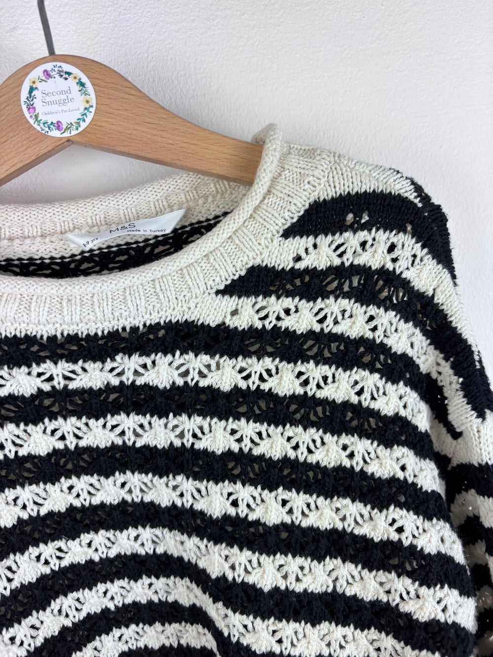 M&S Striped Jumper 8-9 Years-Jumpers-Second Snuggle Preloved