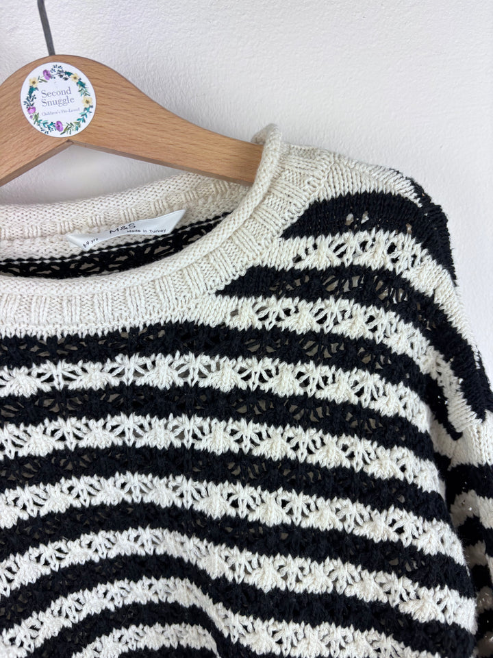 M&S Striped Jumper 8-9 Years-Jumpers-Second Snuggle Preloved