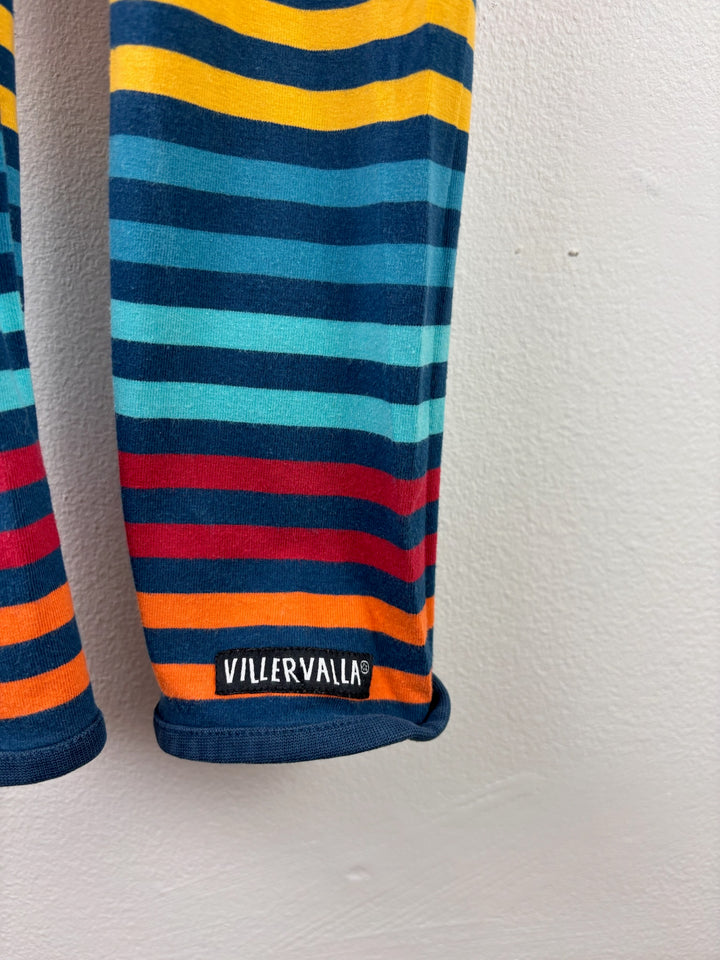 Villervalla Multicolour Striped Leggings 4-5 Years 110cm-Leggings-Second Snuggle Preloved