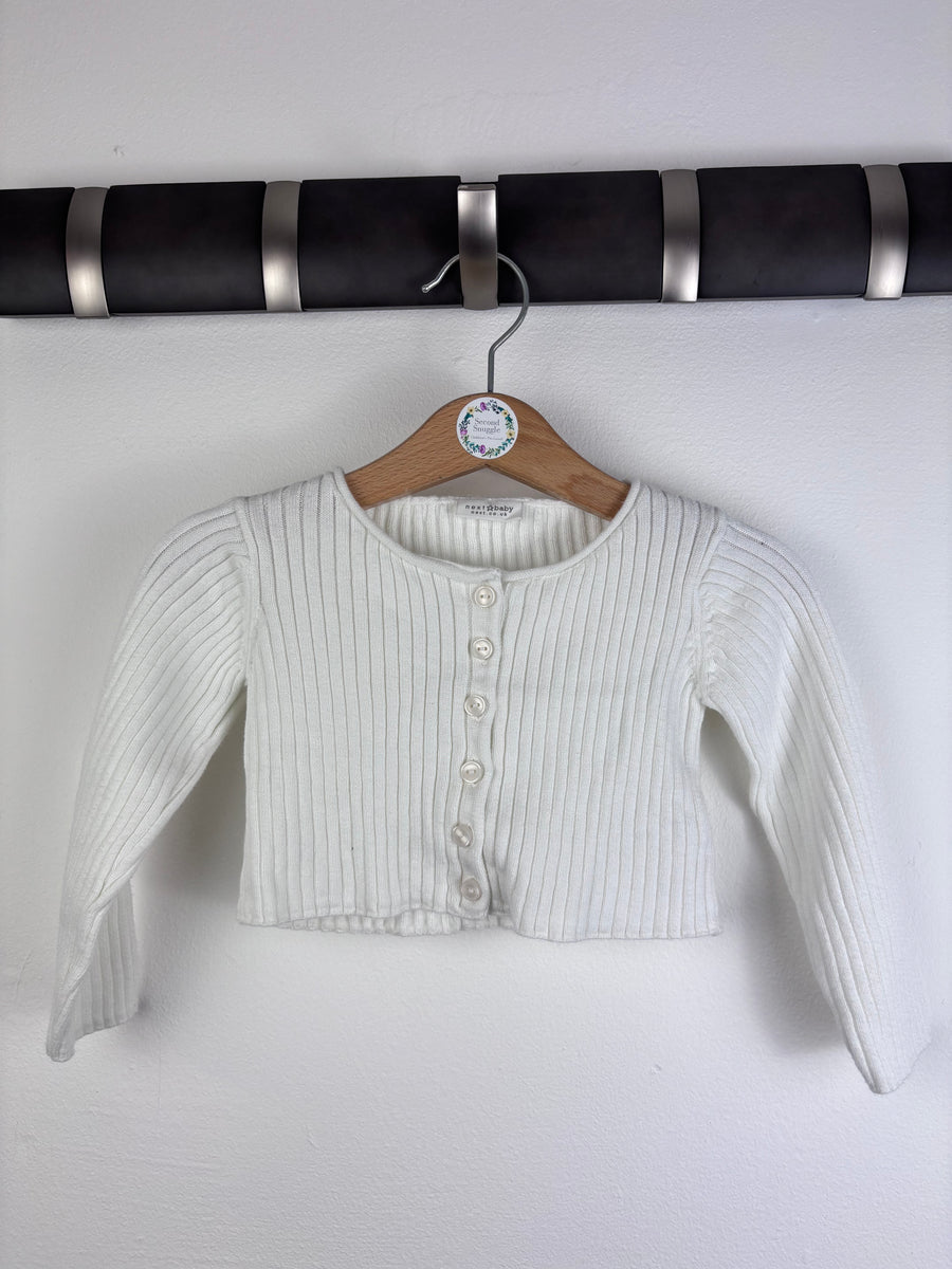 Next Ribbed Cardigan 3-6 Months-Cardigans-Second Snuggle Preloved
