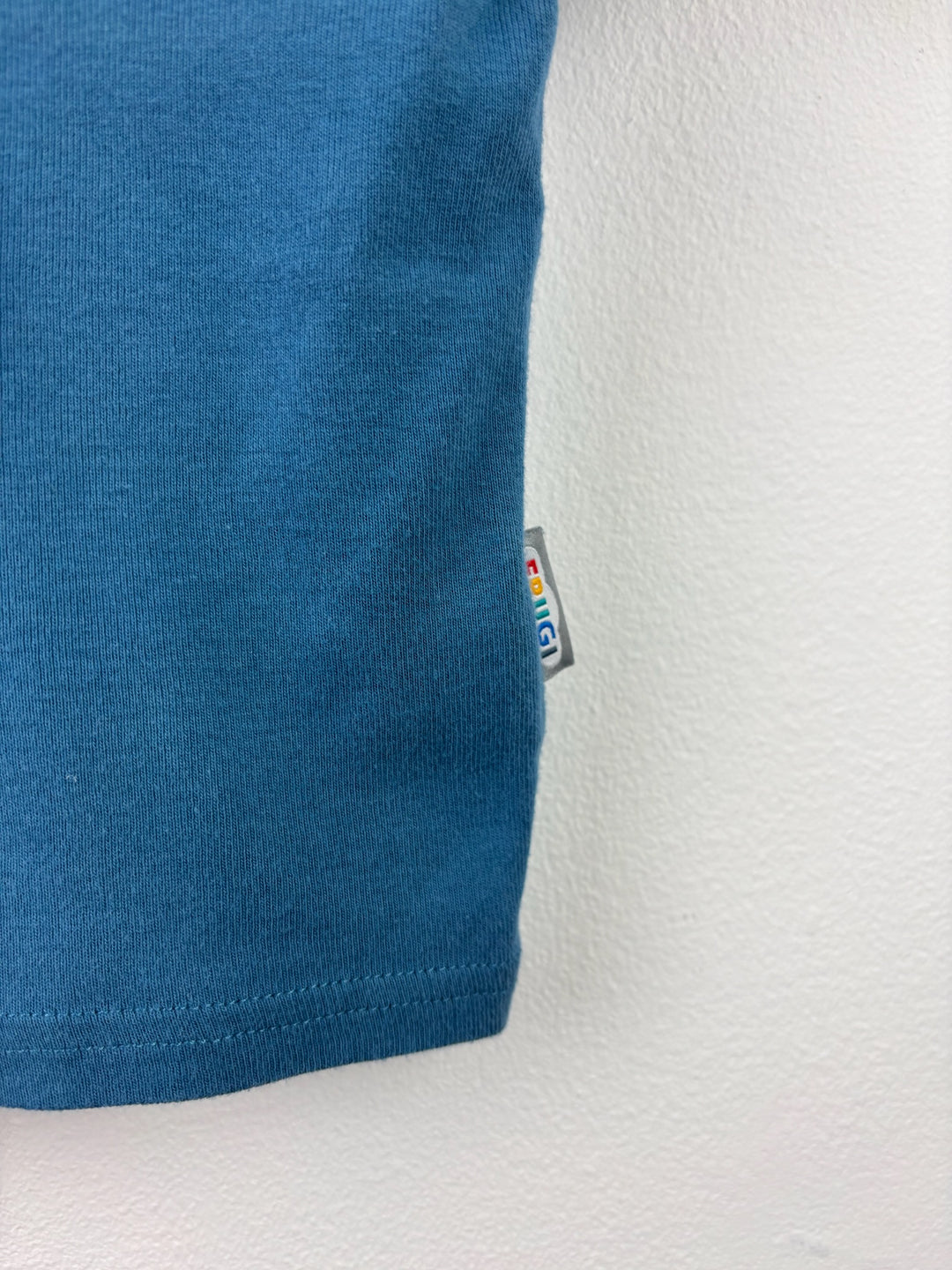 Frugi Blue Organic Cotton T-Shirt 18-24 Months-Tops-Second Snuggle Preloved