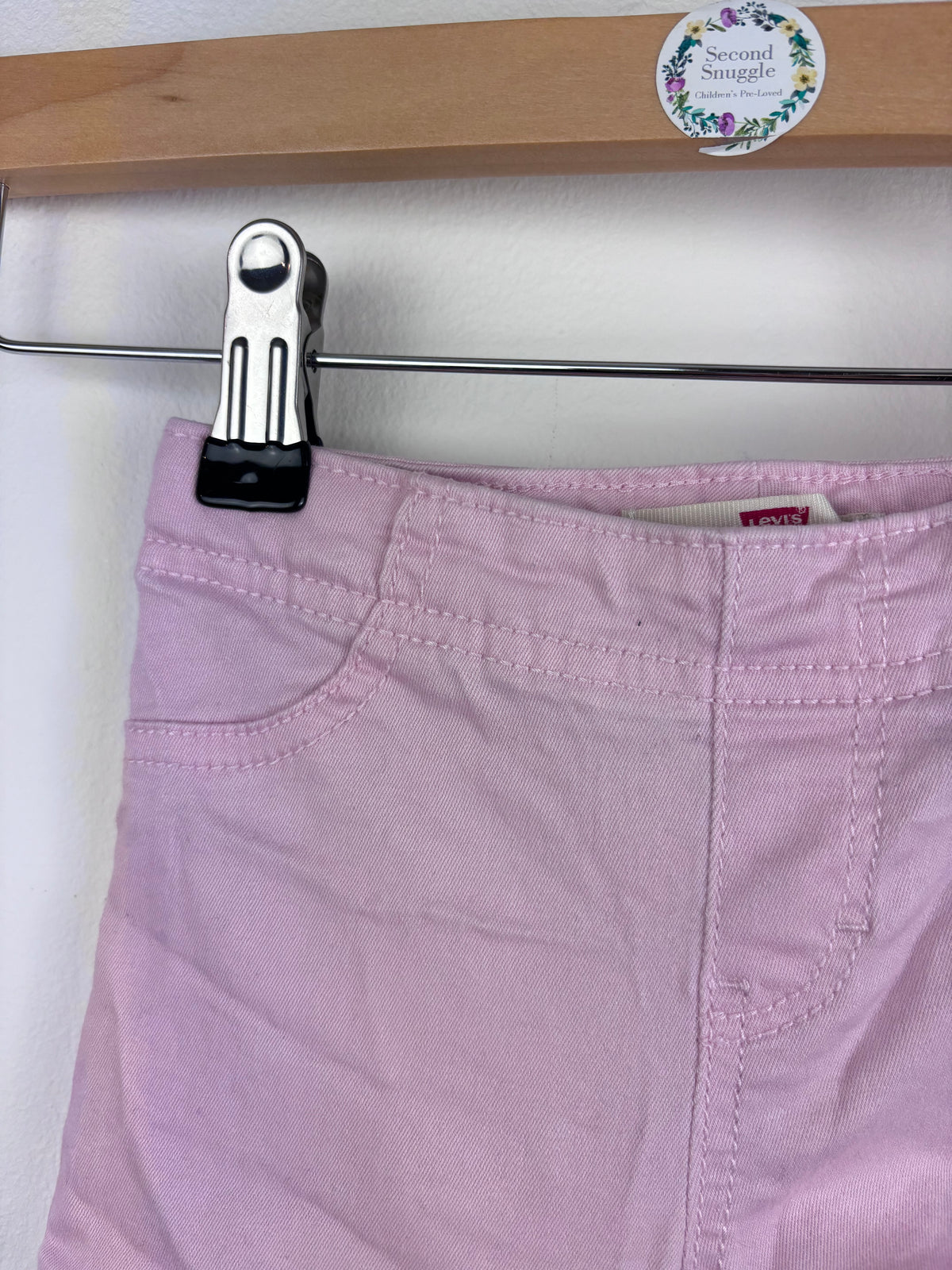 Levis Pink Denim Shorts 18 Months-Shorts-Second Snuggle Preloved