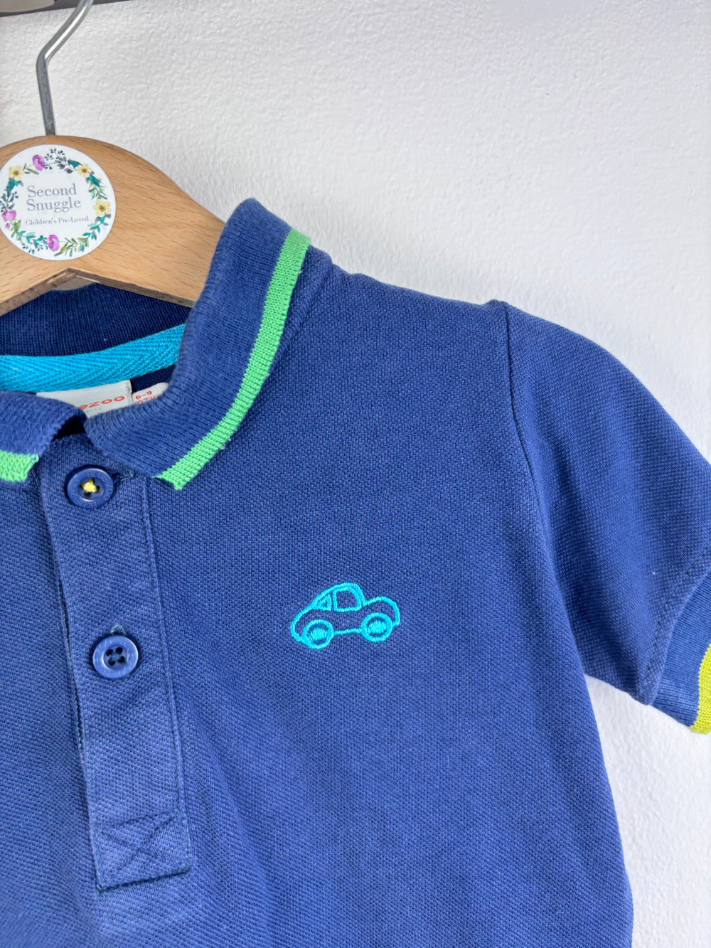 Blue Zoo Polo Shirt 6-9 Months-Tops-Second Snuggle Preloved
