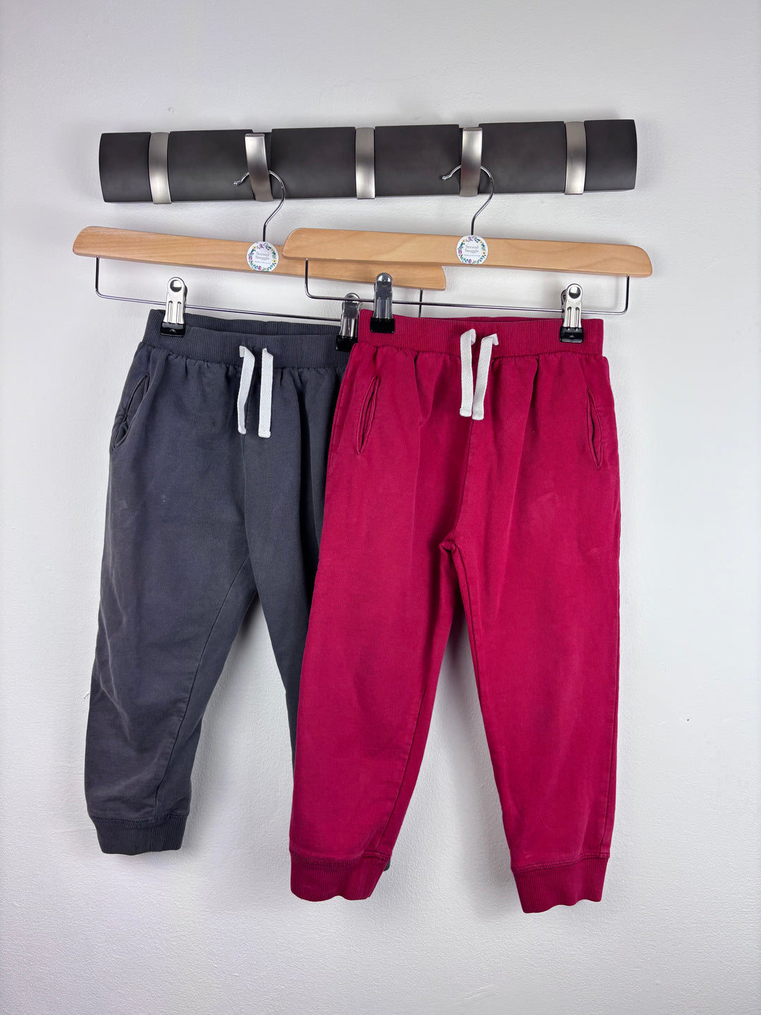 John Lewis Joggers Two Pack 2-3 Years-Trousers-Second Snuggle Preloved