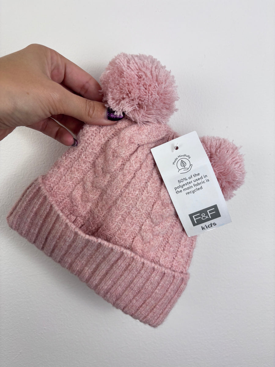 Fred & Flo Pink Pom Pom Hat 1-2 Years-Hats-Second Snuggle Preloved