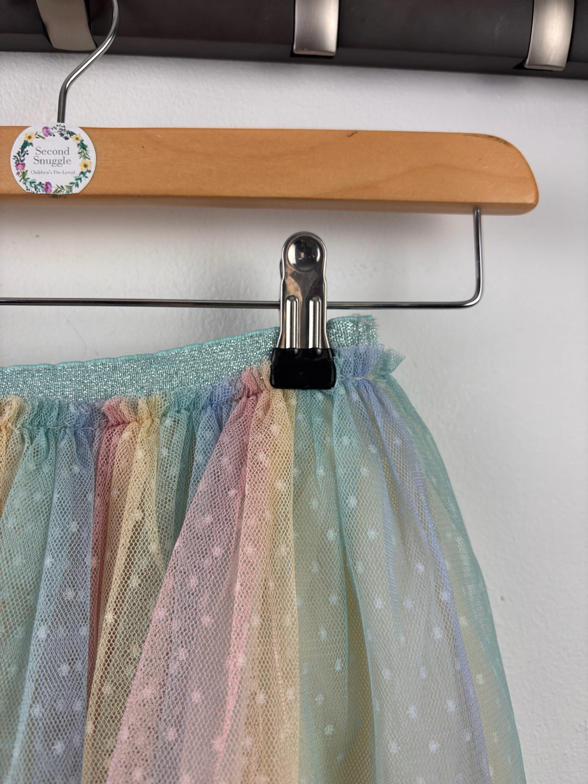 Next Pastel Rainbow Tulle Skirt 12-18 Months-Skirts-Second Snuggle Preloved