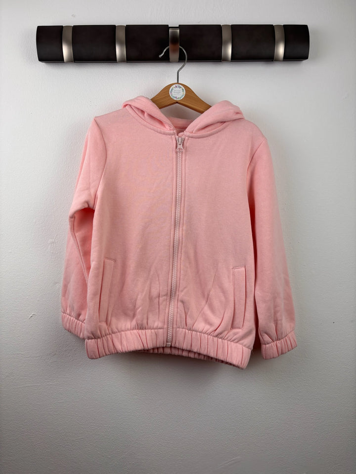 Fred &amp; Flo Pink Zip Up Hoodie 5-6 Years-Hoodies-Second Snuggle Preloved