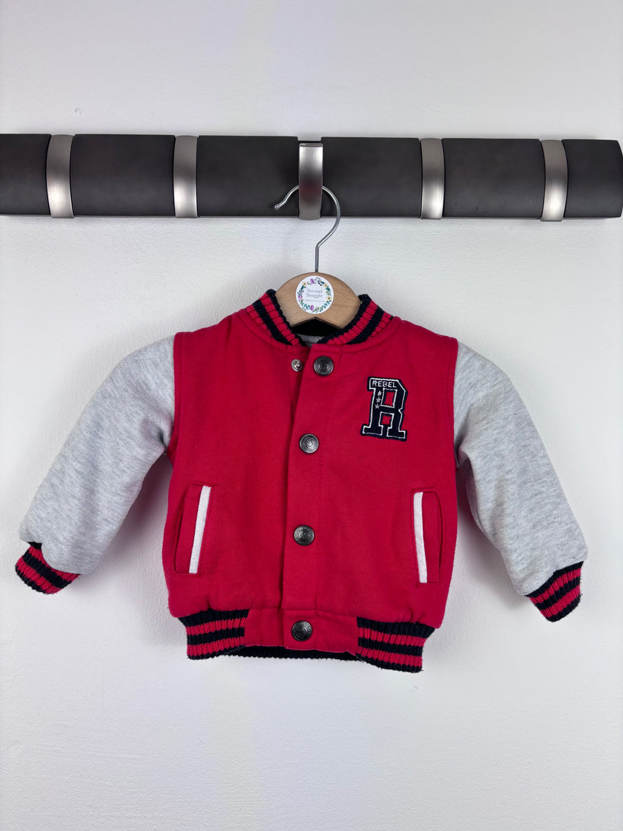 Primark Red Varsity Jacket 6-9 Months-Jackets-Second Snuggle Preloved