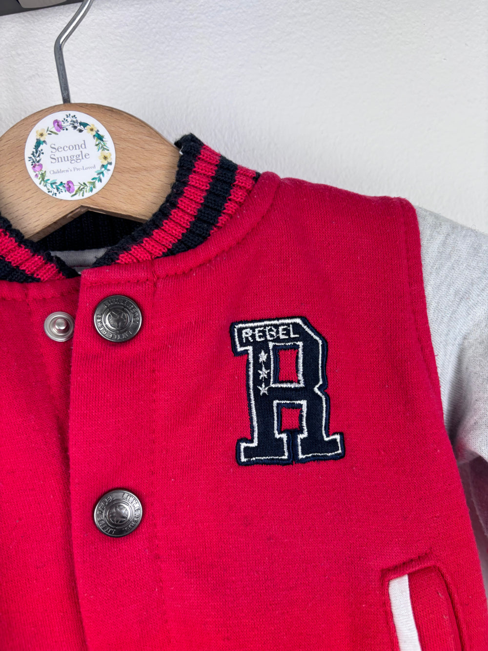 Primark Red Varsity Jacket 6-9 Months-Jackets-Second Snuggle Preloved