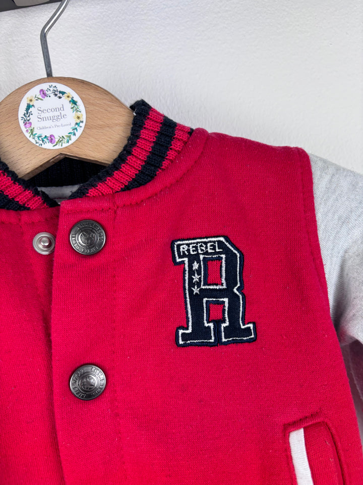 Primark Red Varsity Jacket 6-9 Months-Jackets-Second Snuggle Preloved