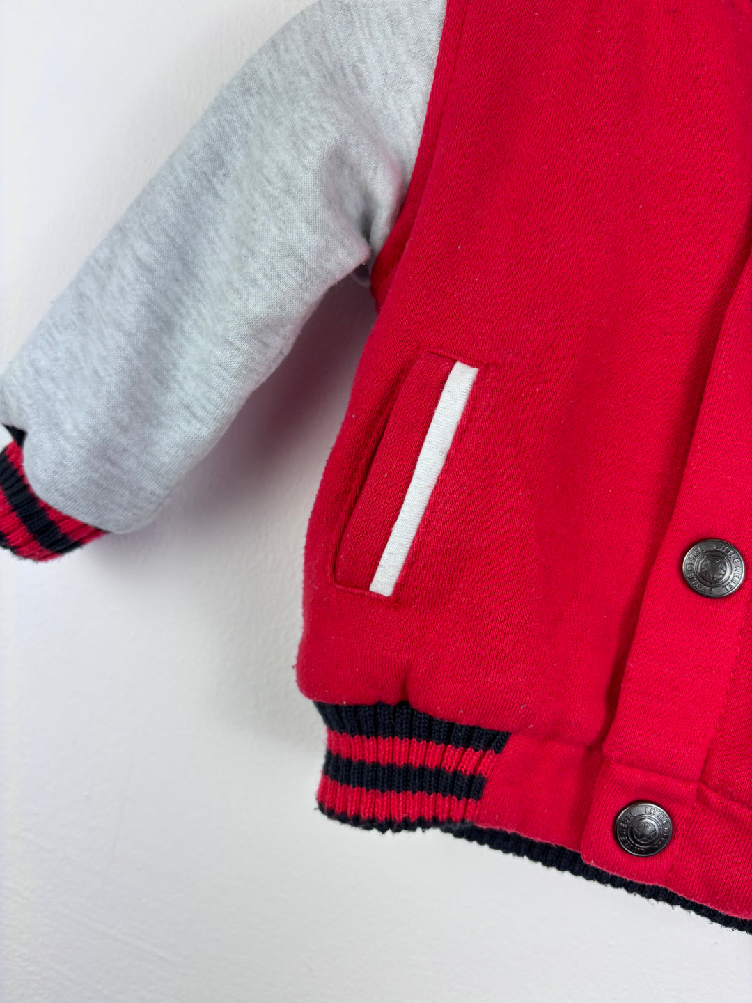 Primark Red Varsity Jacket 6-9 Months-Jackets-Second Snuggle Preloved
