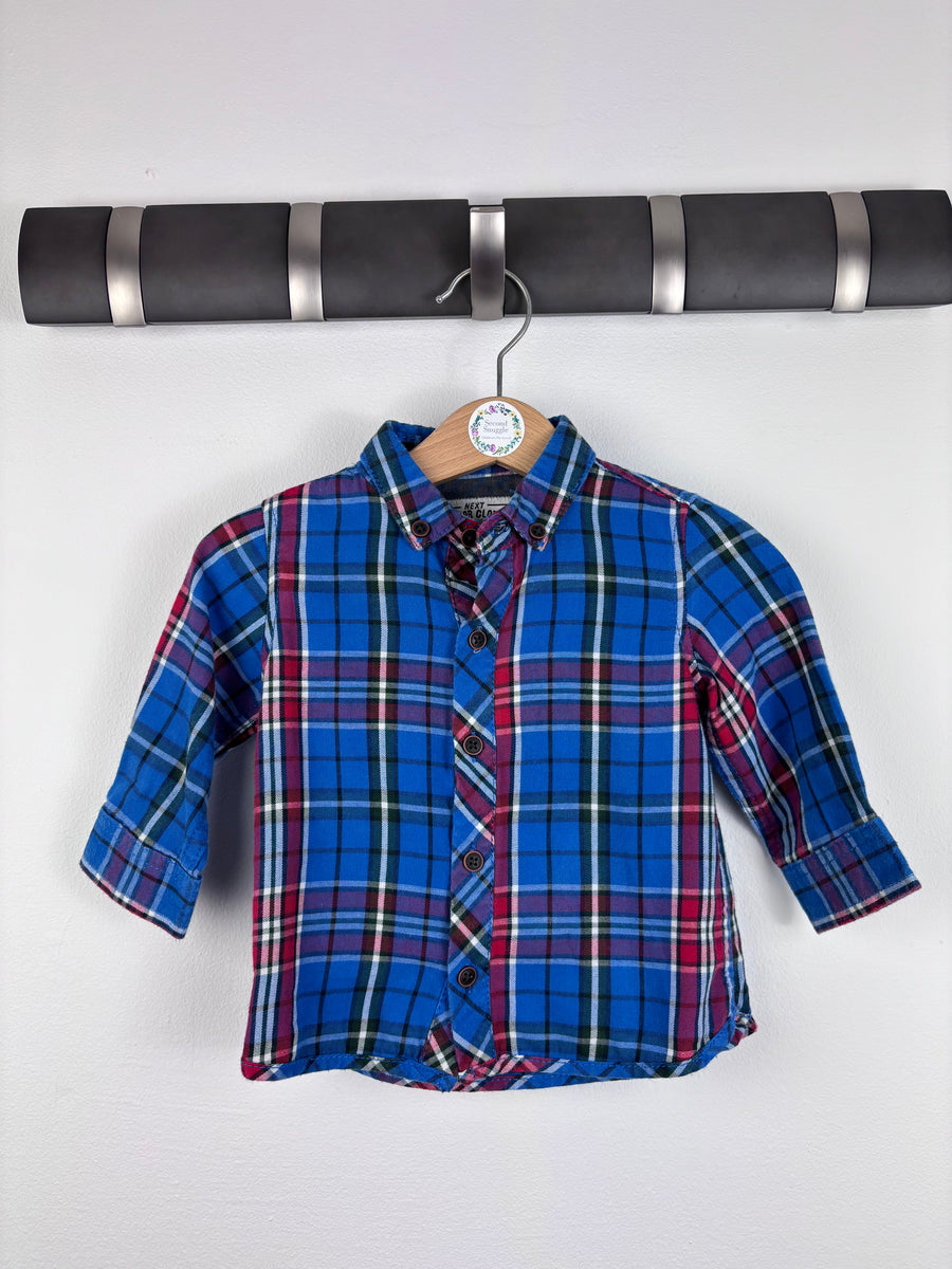 Next Checked Shirt 6-9 Months-Shirts-Second Snuggle Preloved